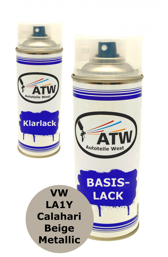 Autolack für VW LA1Y Calahari Beige Metallic+400ml Klarlack Set